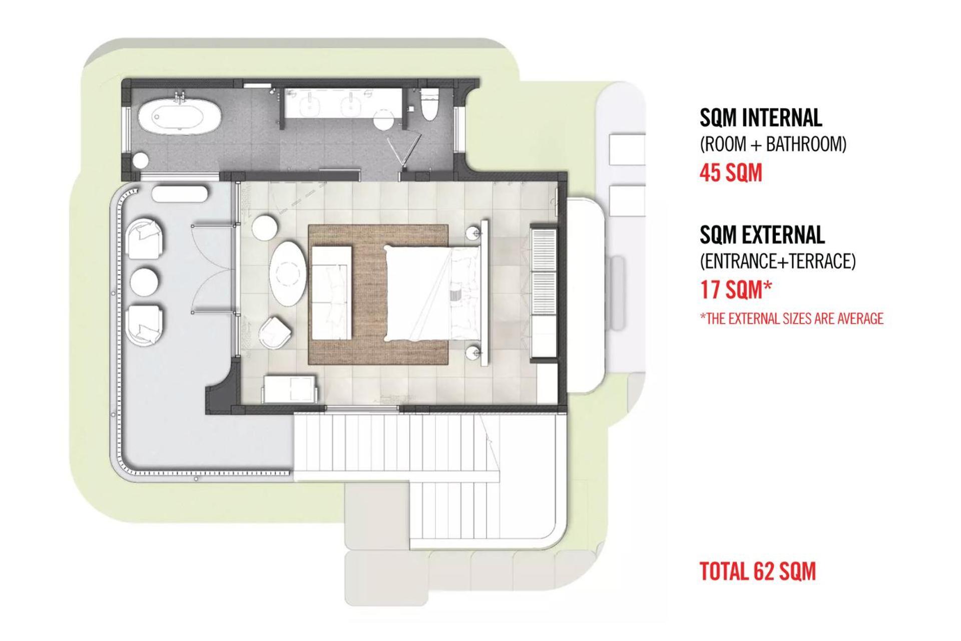 Hotel The Standard, HHQ Exterior foto Floorplan of a micro apartment