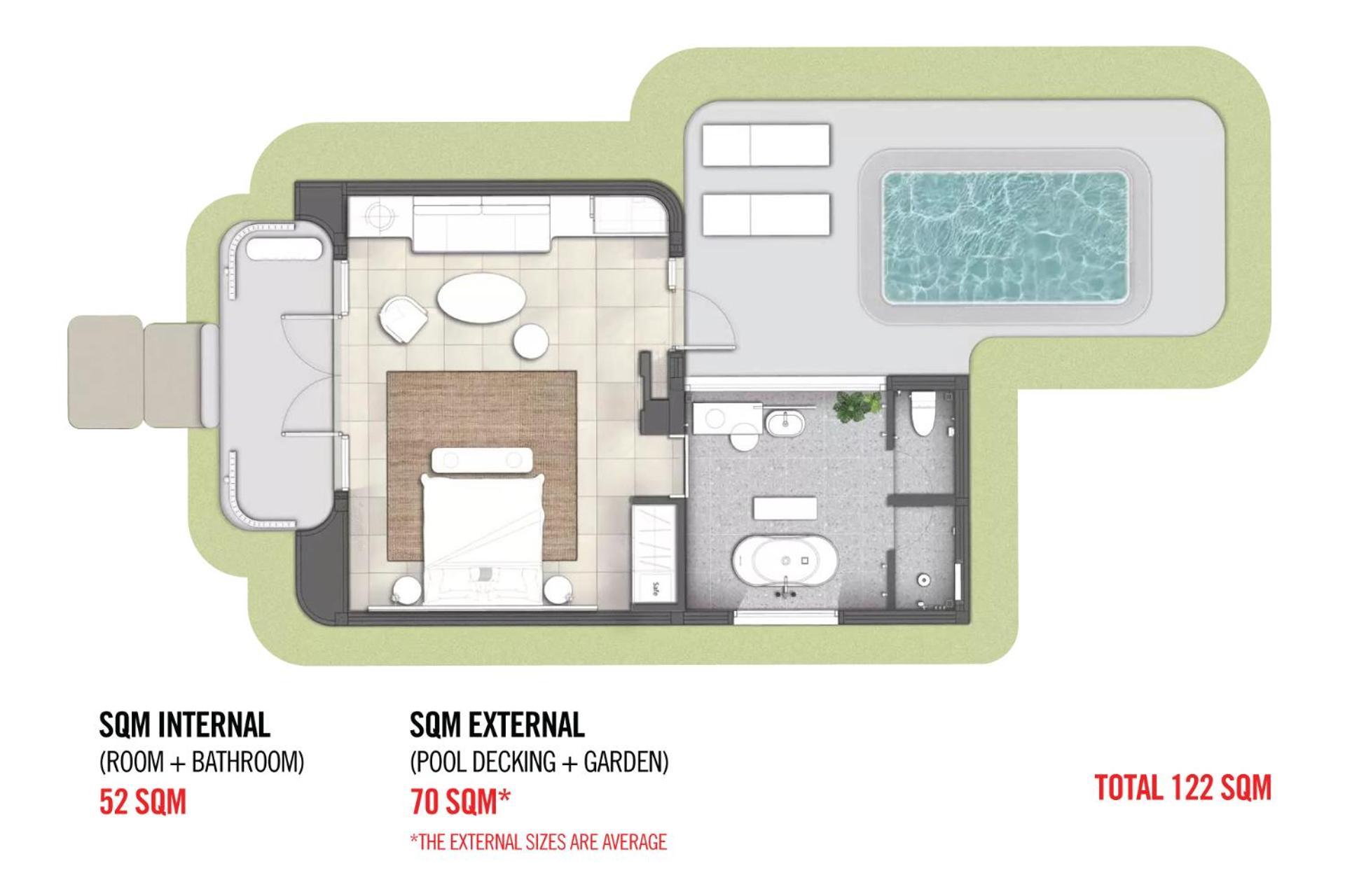 Hotel The Standard, HHQ Exterior foto Floorplan of a typical suite